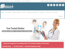 Tablet Screenshot of 3dmedicalstaffing.com